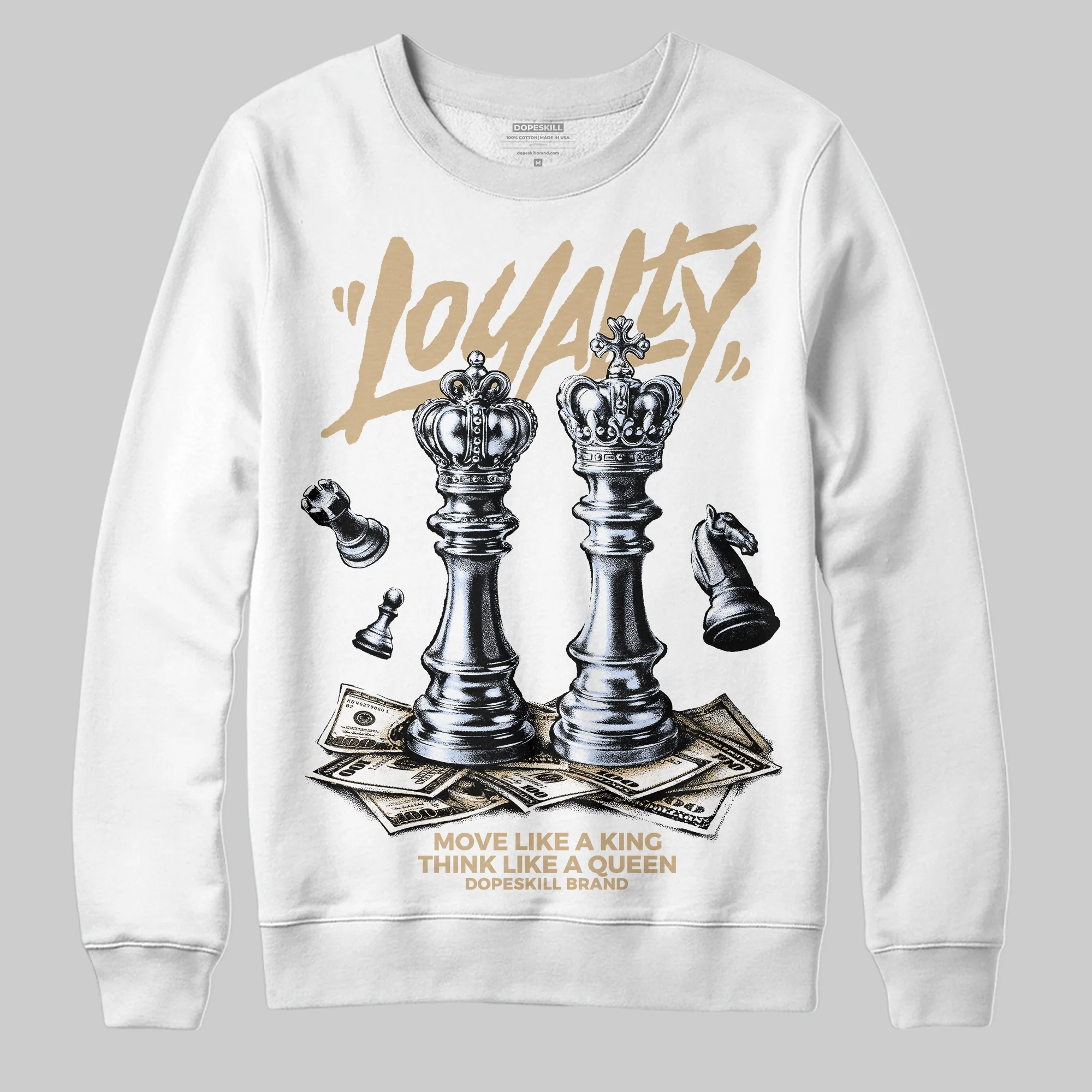 TAN 'Loyalty' DopeSkill Graphic Sweatshirt - Image 2