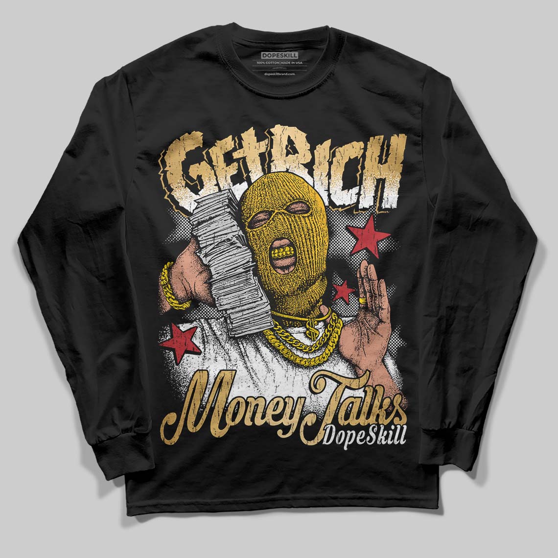 Taxi 12s 2025 DopeSkill Long Sleeve T-Shirt Get Rich Graphic