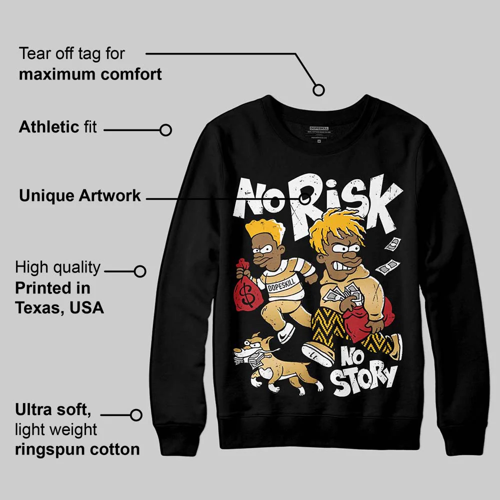 Taxi 12s 2025 DopeSkill Sweatshirt No Risk No Story Graphic - Image 3