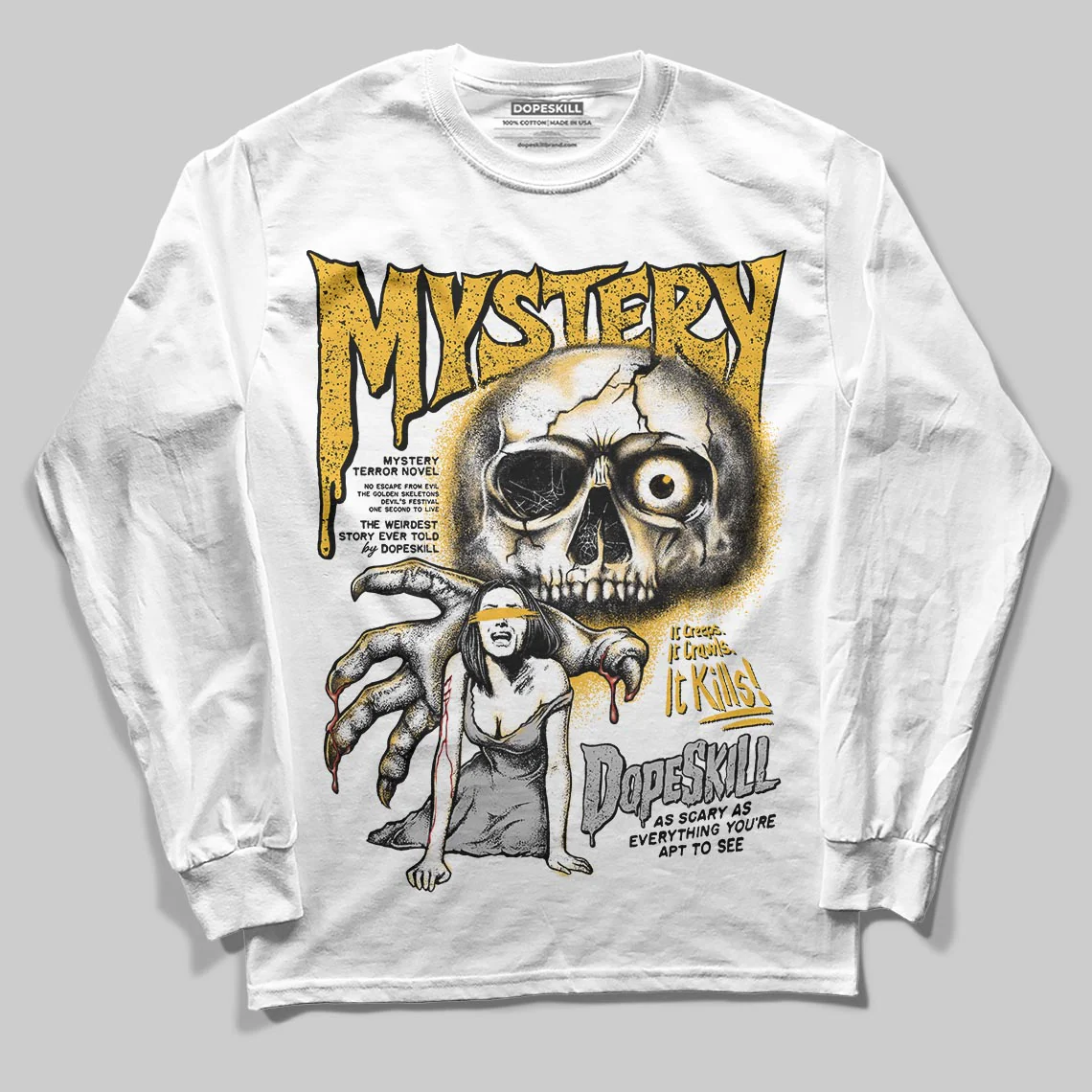 Tokyo 5s DopeSkill Long Sleeve T-Shirt Mystery Ghostly Grasp Graphic - Image 2