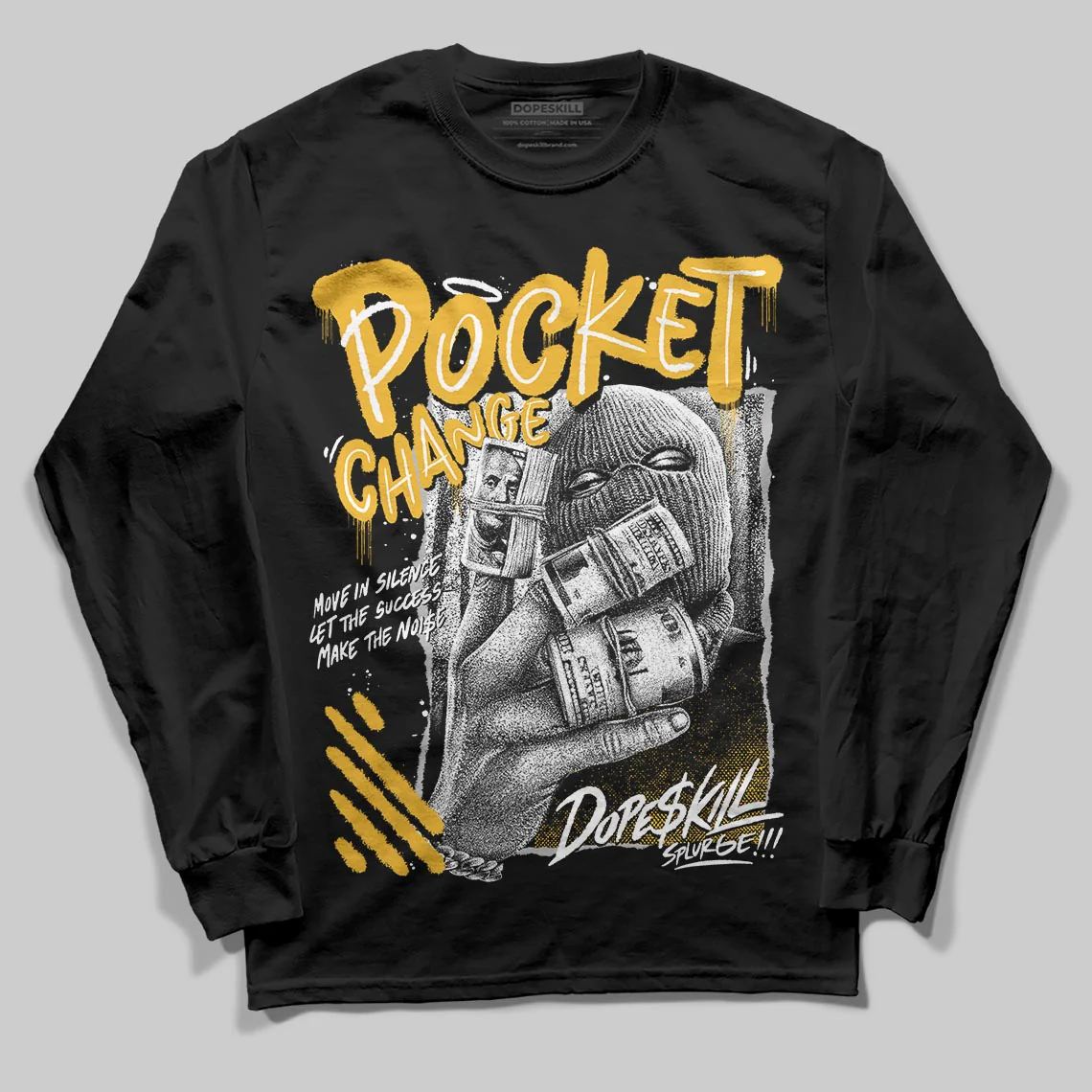 Tokyo 5s DopeSkill Long Sleeve T-Shirt Pocket Change Graphic