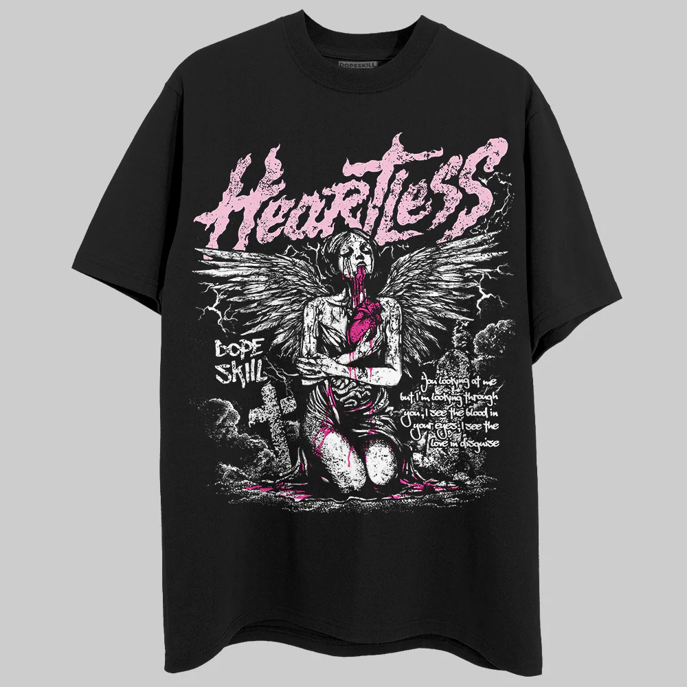 Triple Pink Dunk DopeSkill T-Shirt Heartless Graphic - Image 2