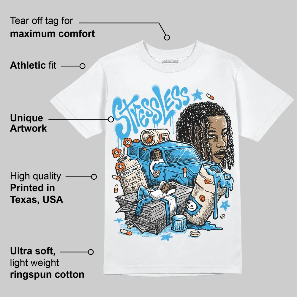 UNC Reimagined 1s DopeSkill T-Shirt Stressless Graphic - Image 3