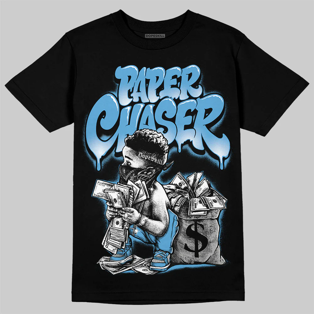 University Blue 14s DopeSkill T-Shirt Paper Chaser Boy Graphic