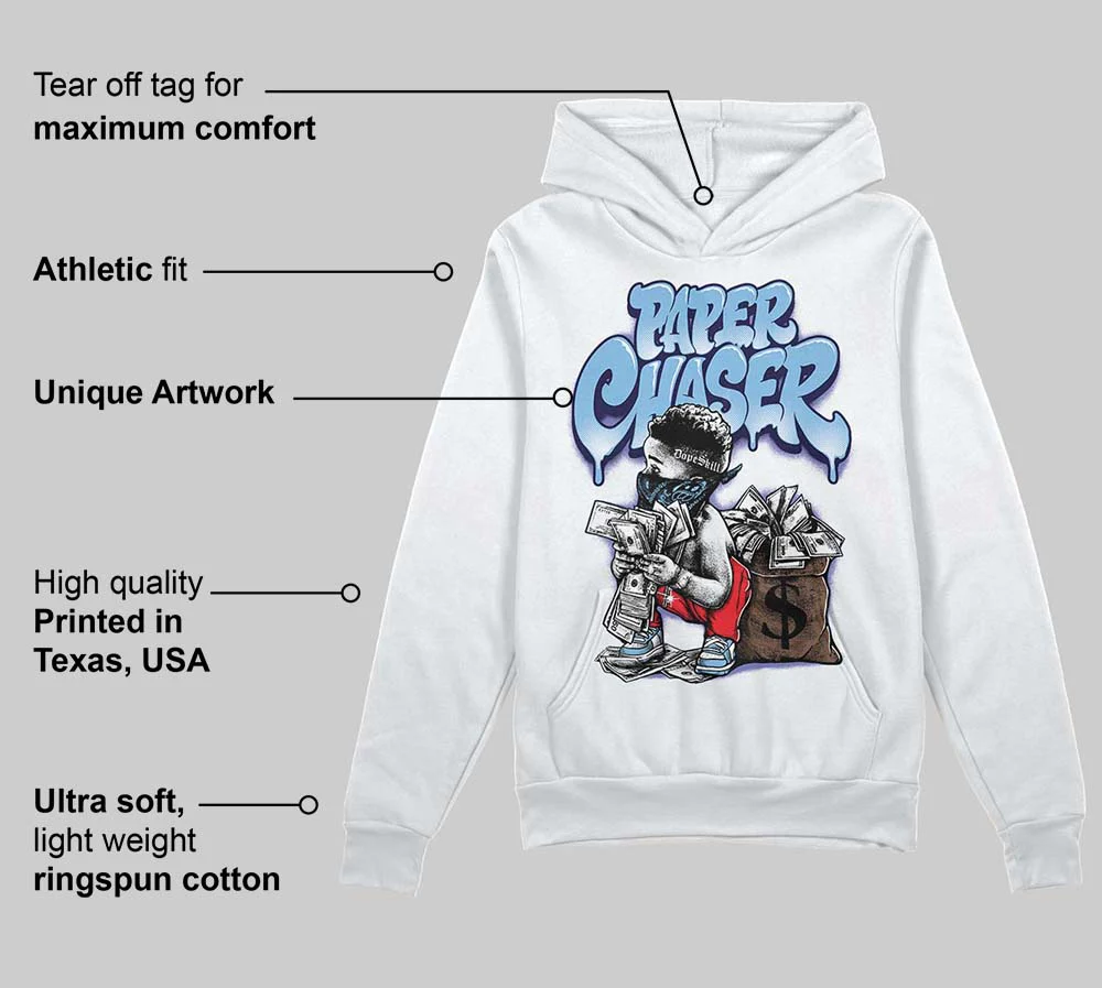 University Blue 'Paper Chaser Boy' DopeSkill Graphic Hoodie - Image 3