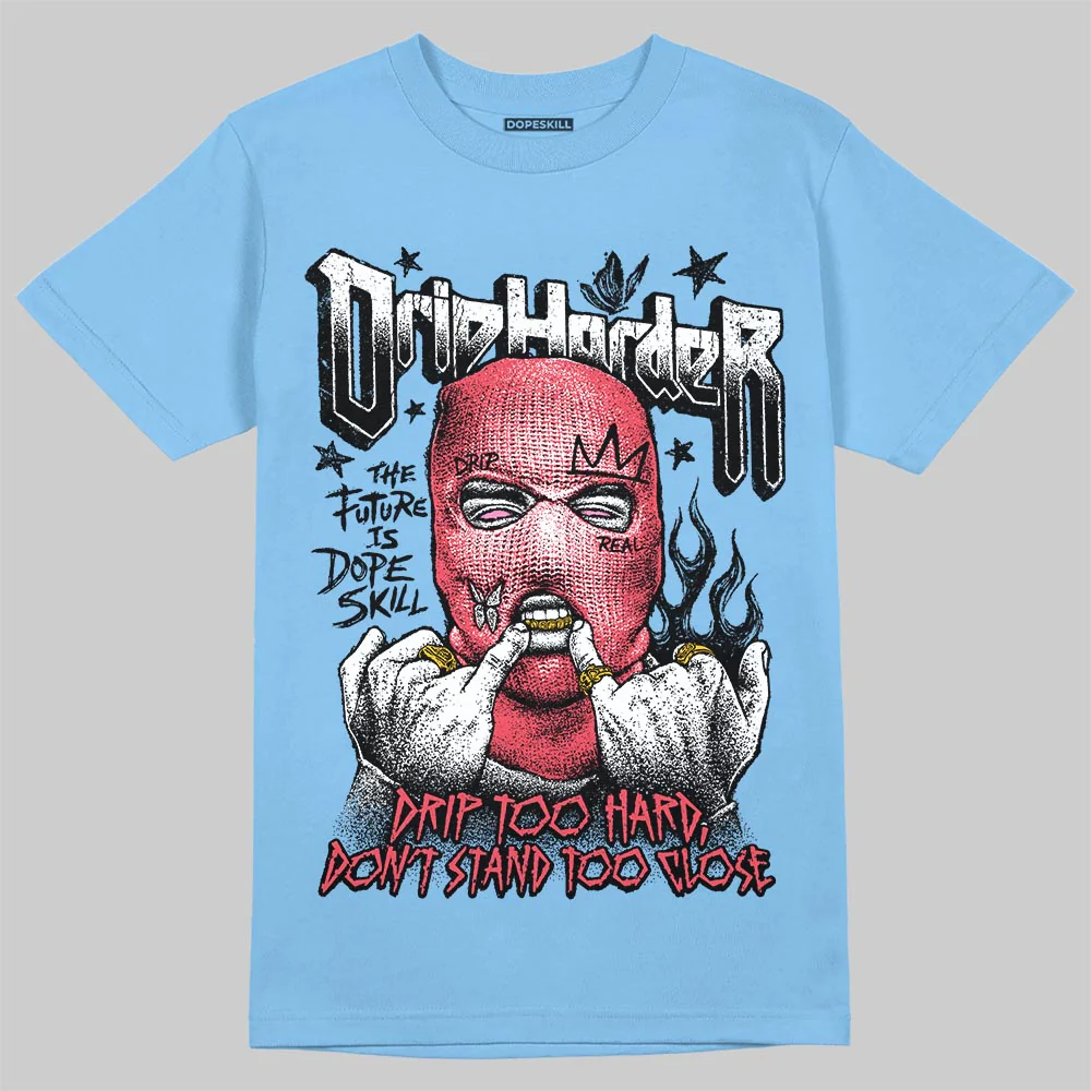University Blue Collection DopeSkill T-Shirt Drip Harder Graphic - Image 3