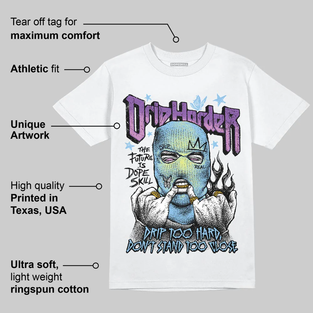 University Blue Collection DopeSkill T-Shirt Drip Harder Graphic - Image 5