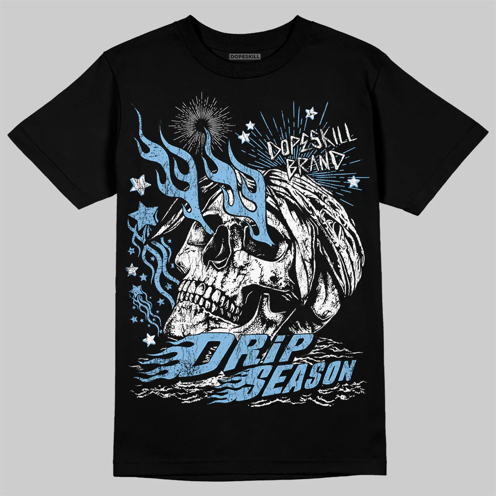 University Blue Collection DopeSkill T-Shirt Drip Season Graphic - Image 2