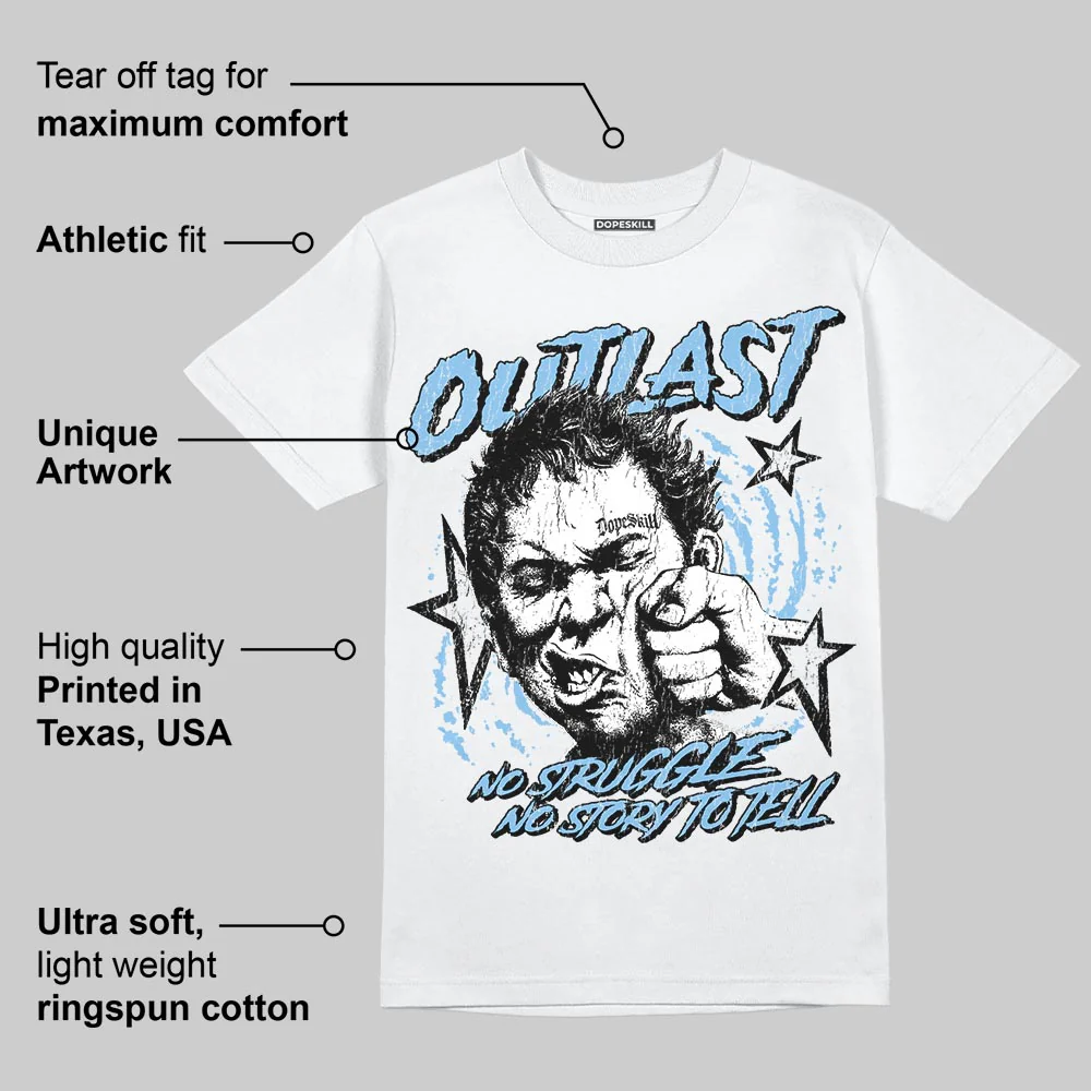 University Blue 'Outlast' DopeSkill Graphic T-Shirt - Image 5