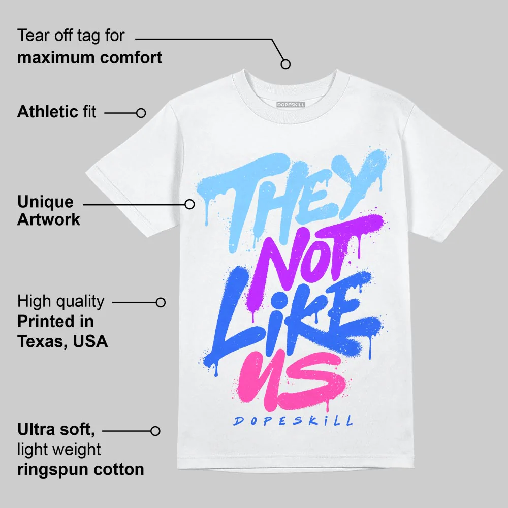 University Blue Collection DopeSkill T-Shirt They Not Like Us Graphic - Image 5