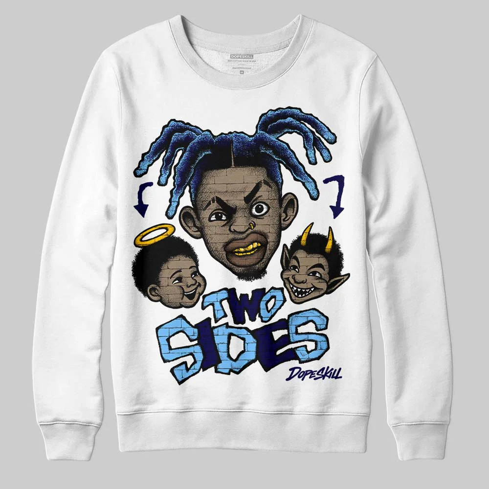University Blue 'Two Sides' DopeSkill Graphic Sweatshirt