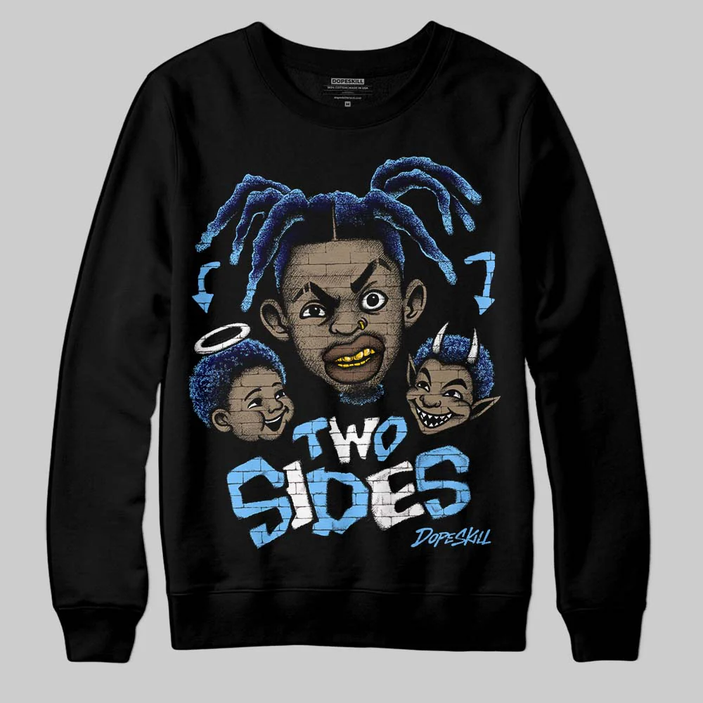University Blue 'Two Sides' DopeSkill Graphic Sweatshirt - Image 2