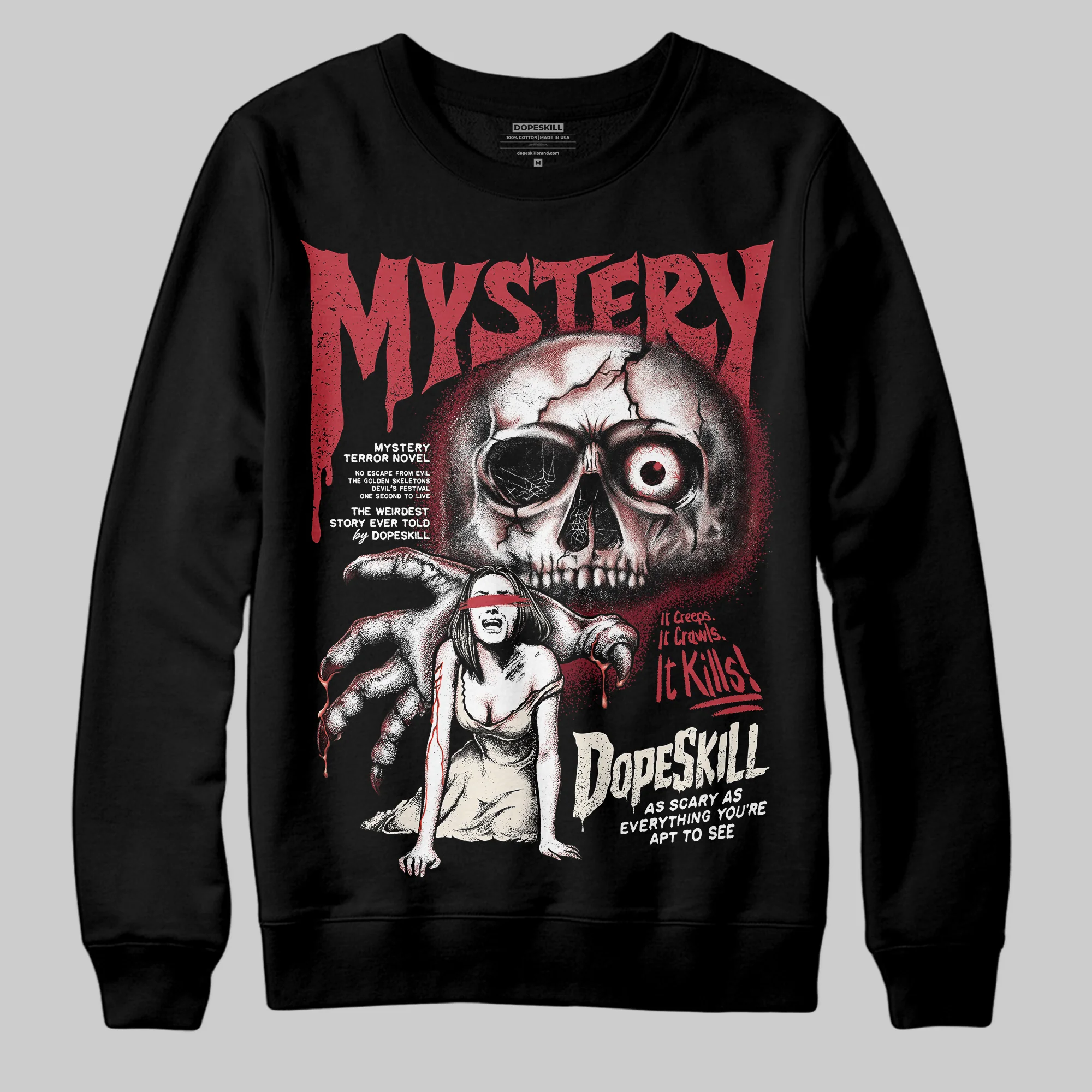 Valentine’s Day 4s DopeSkill Sweatshirt Mystery Ghostly Grasp Graphic - Image 2