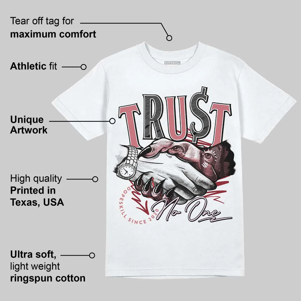 Valentine's Day Collection DopeSkill T-Shirt Trust No One Graphic - Image 3