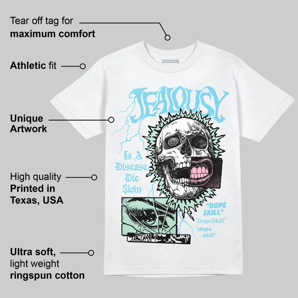 Verdy x SB Dunk Visty DopeSkill T-Shirt Jealousy Graphic - Image 3