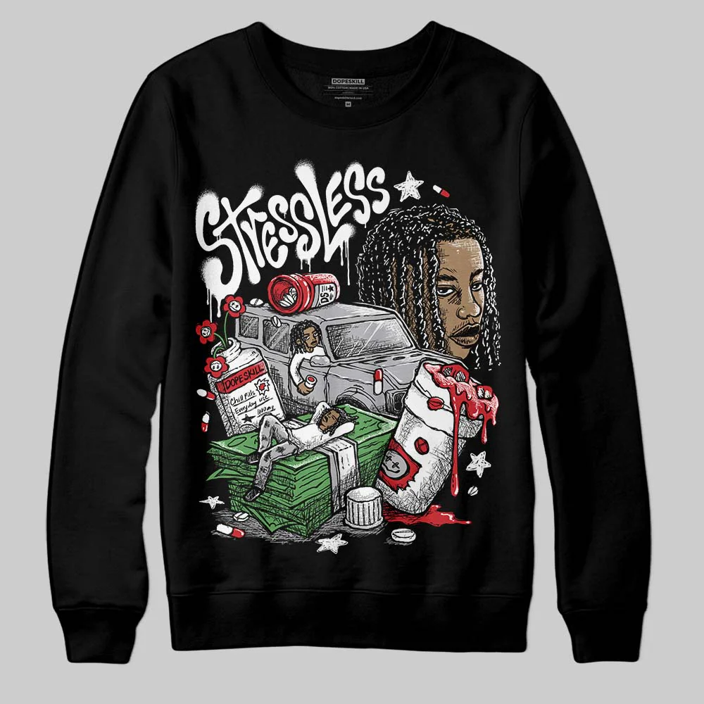 White Cement 4s DopeSkill Sweatshirt Stressless Graphic - Image 2