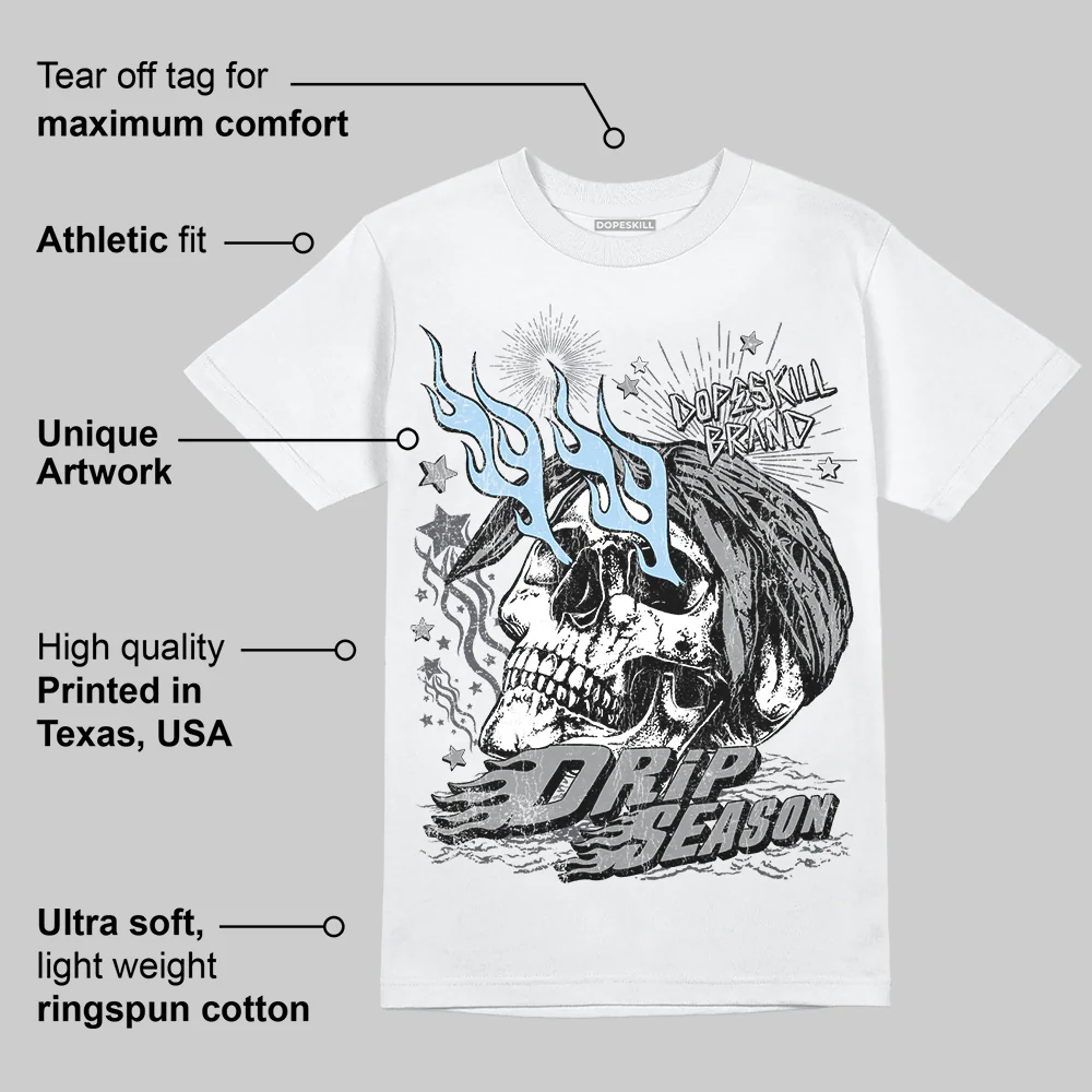 Wolf Grey 5s DopeSkill T-Shirt Drip Season Graphic - Image 6