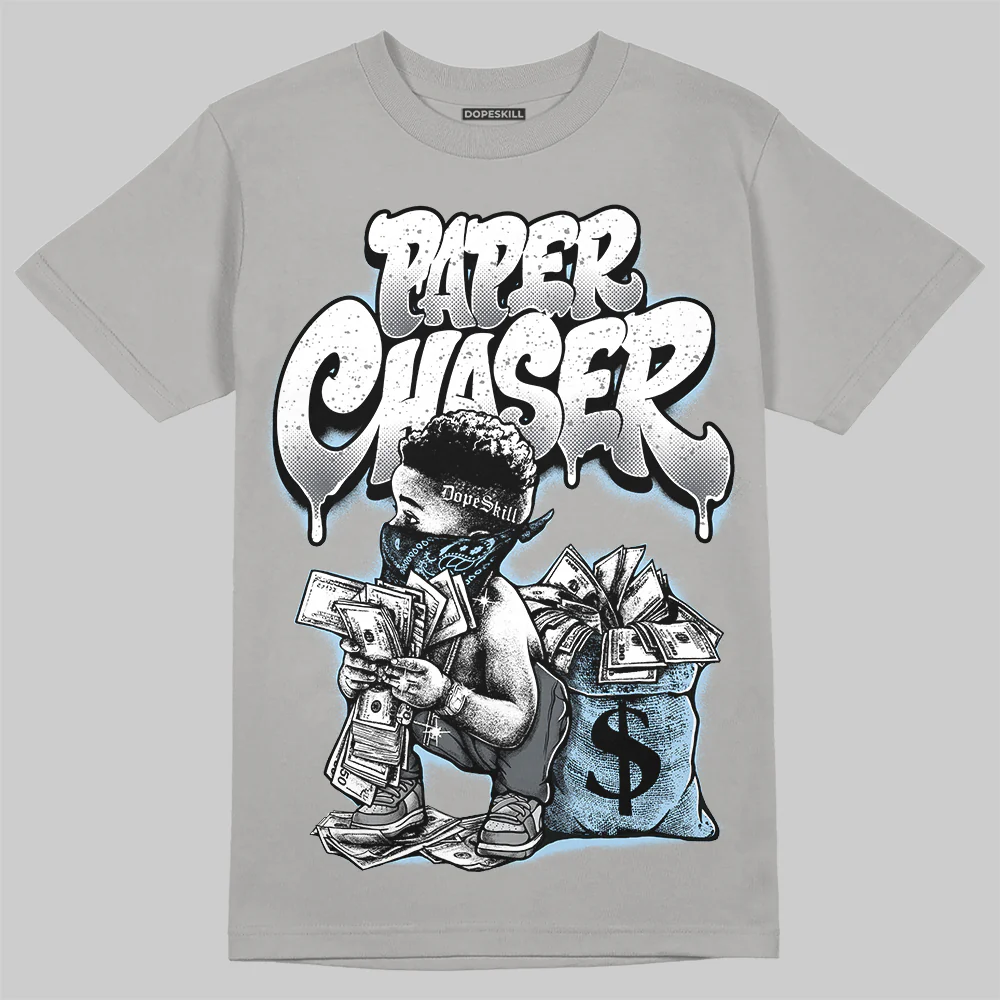 Wolf Grey 5s DopeSkill T-Shirt Paper Chaser Boy Graphic - Image 3