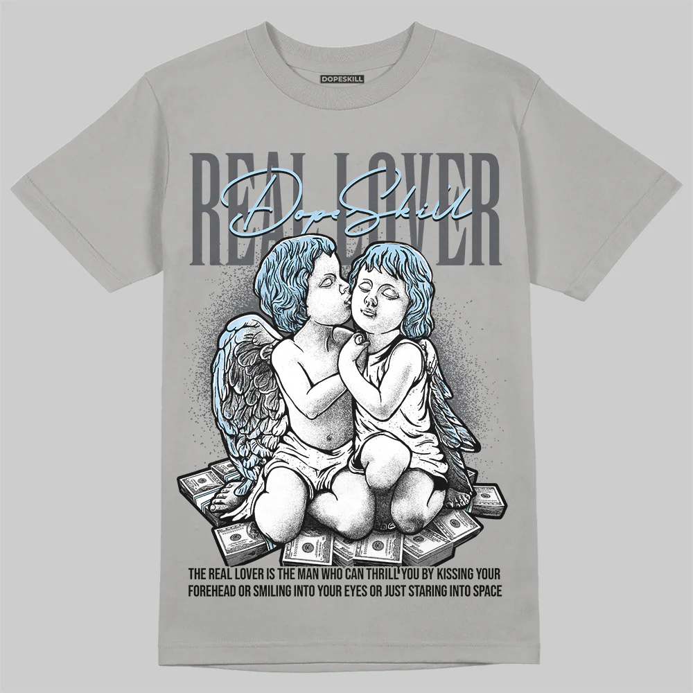Wolf Grey 5s DopeSkill T-Shirt Real Lover Graphic - Image 3