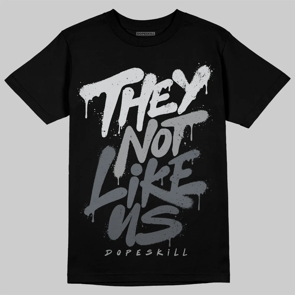 Wolf Grey 5s DopeSkill T-Shirt They Not Like Us Graphic - Image 2