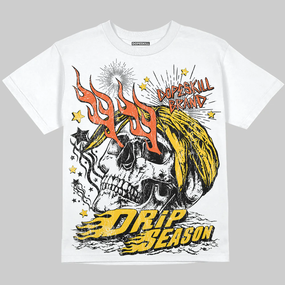 Yellow Collection DopeSkill Oversize Print T-Shirt Drip Season Graphic