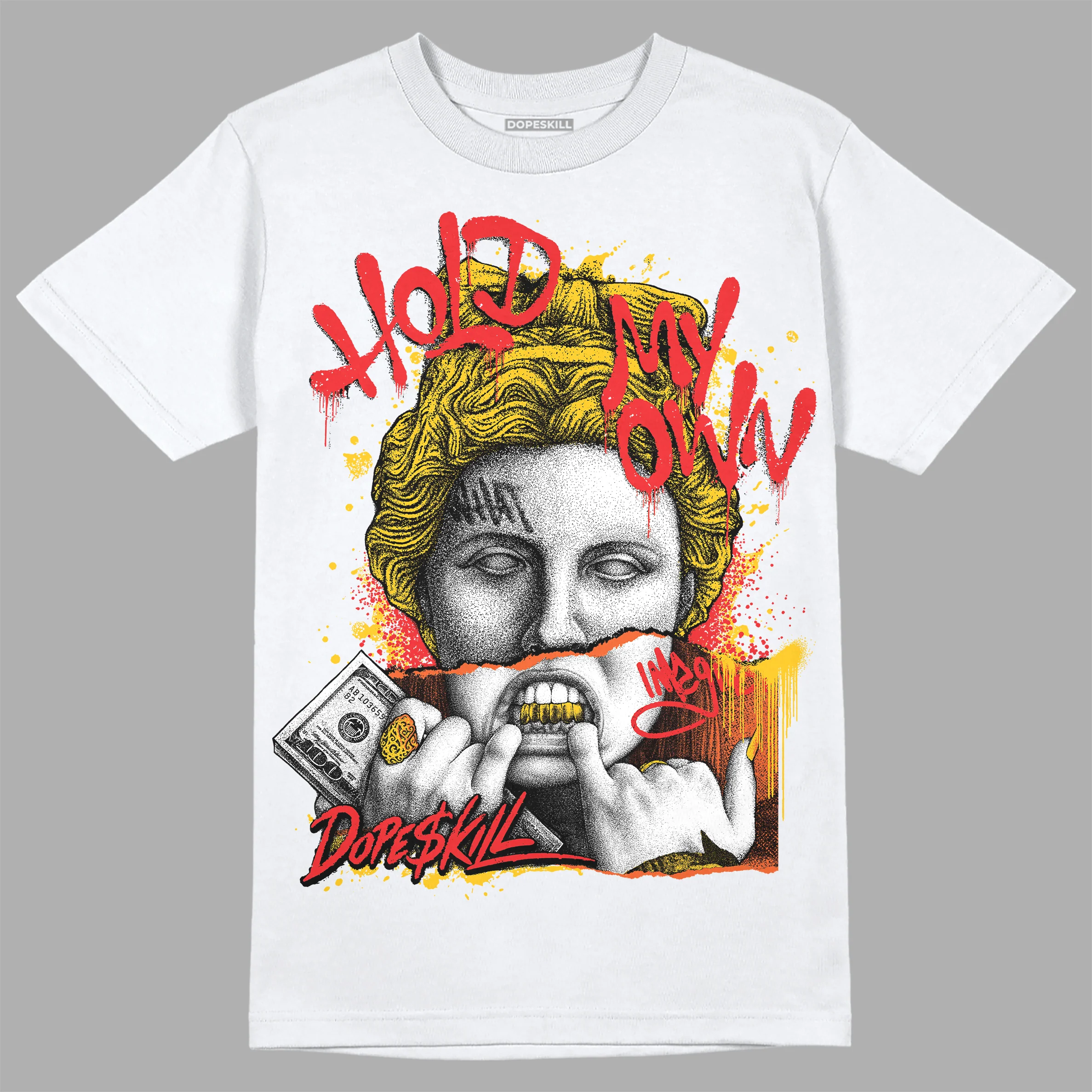 Yellow Collection DopeSkill T-Shirt Hold My Own Graphic - Image 2