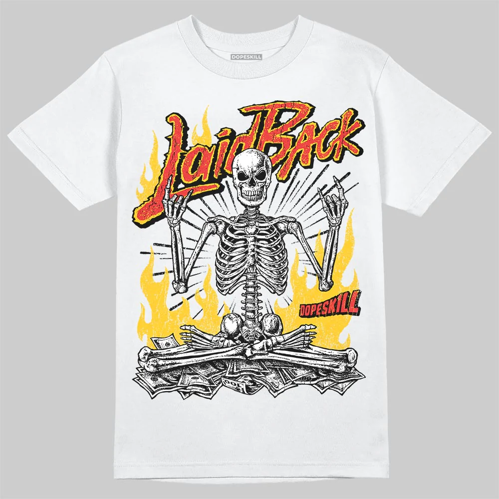 Yellow 'Laid Back' DopeSkill Graphic T-Shirt - Image 2