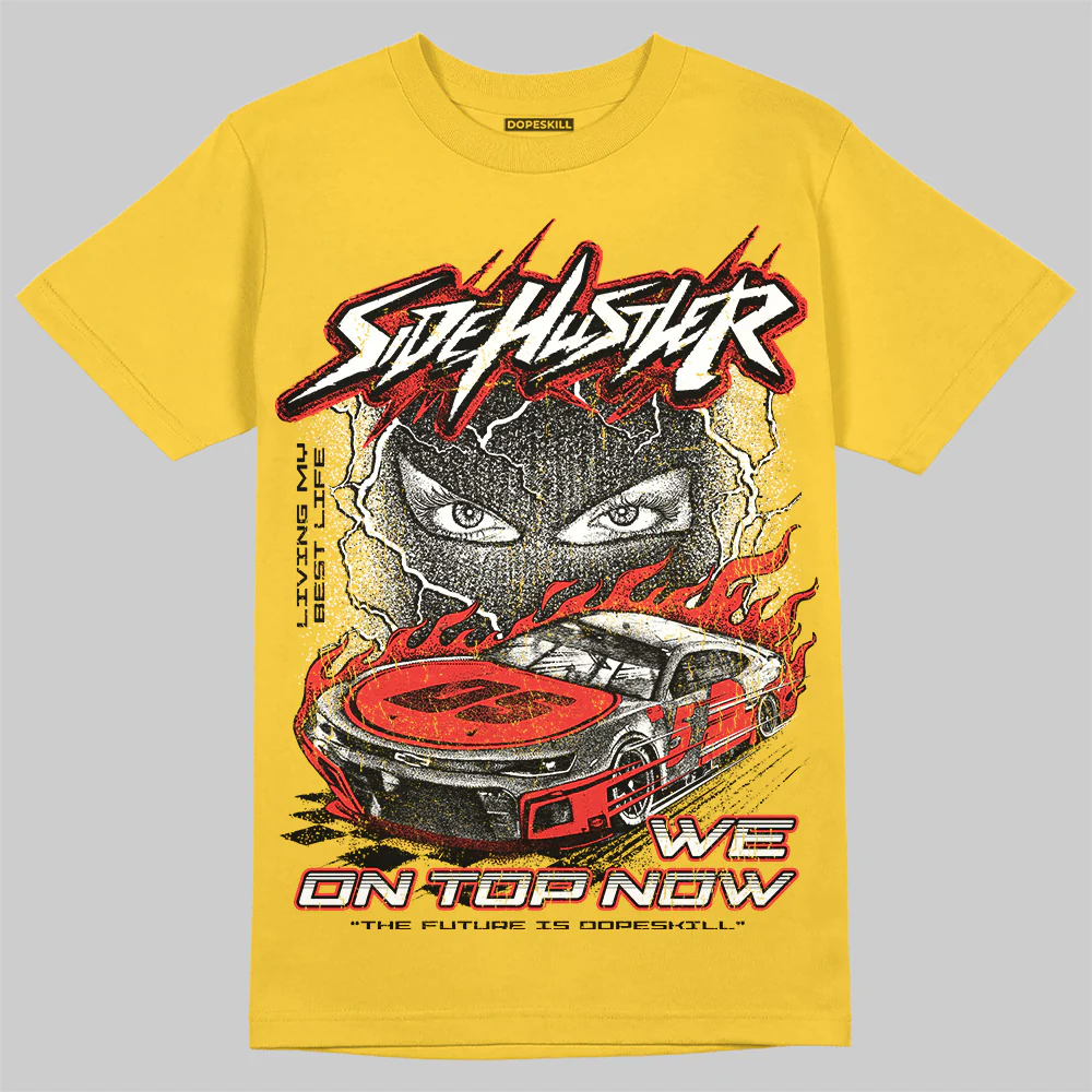 Yellow Collection DopeSkill T-Shirt New Side Hustler Graphic - Image 3