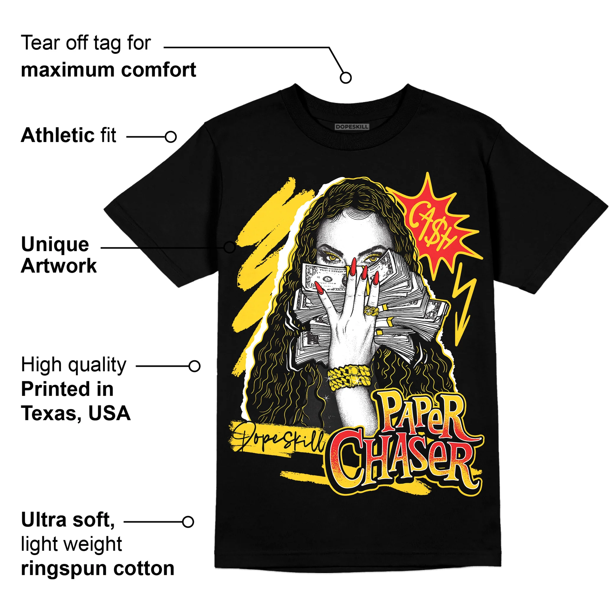 Yellow Collection DopeSkill T-Shirt NPC Graphic - Image 3