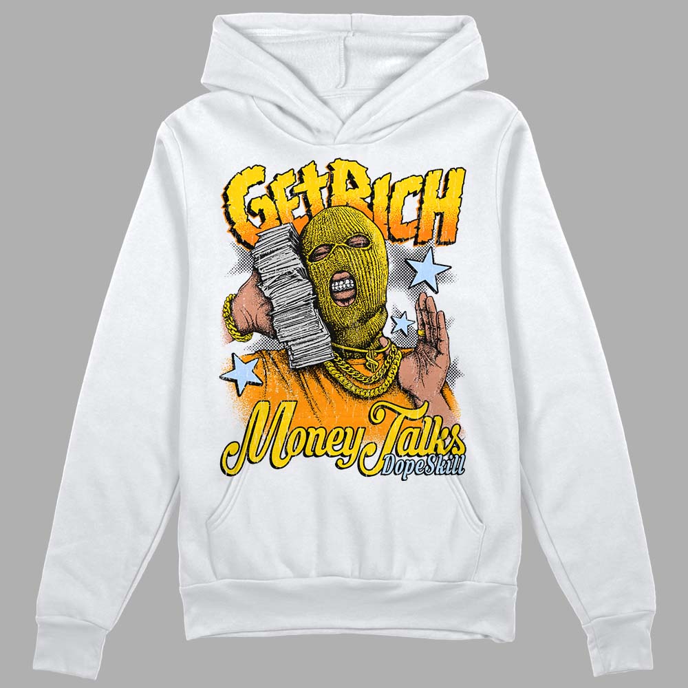 Yellow Ochre 6s DopeSkill Hoodie Sweatshirt Get Rich Graphic - Image 2