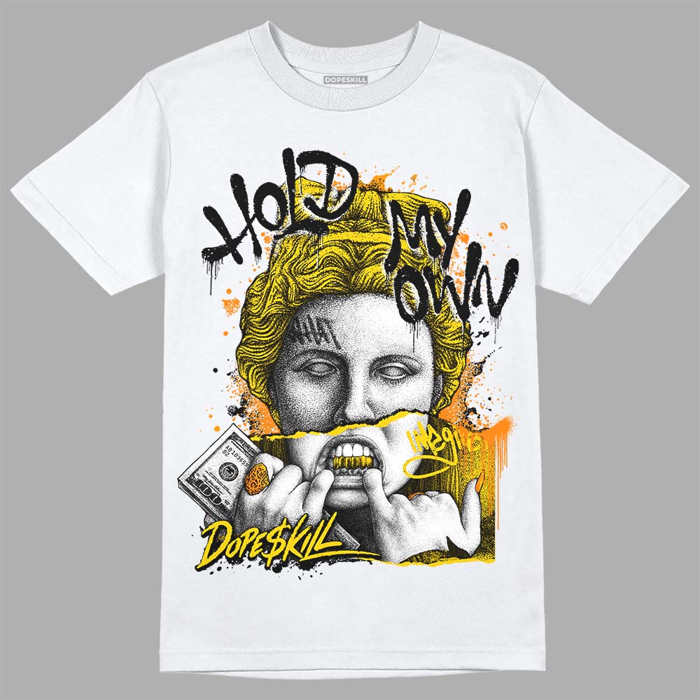 Yellow Ochre 6s DopeSkill T-Shirt Hold My Own Graphic - Image 2