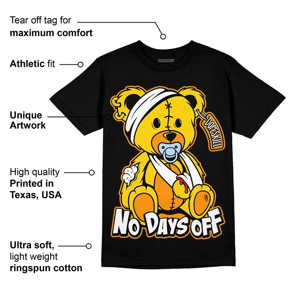 Yellow Ochre 6s DopeSkill T-Shirt Hurt Bear Graphic - Image 3