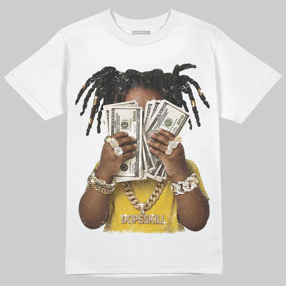 Yellow Ochre 6s DopeSkill T-Shirt Rich Youth Graphic - Image 2