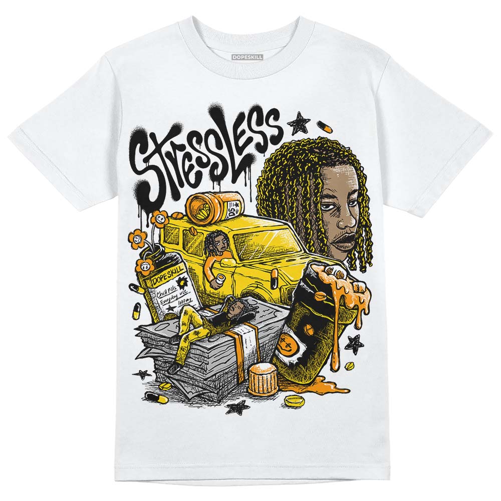 Yellow Ochre 6s DopeSkill T-Shirt Stressless Graphic - Image 2
