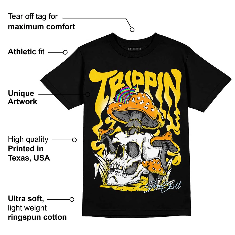 Yellow Ochre 6s DopeSkill T-Shirt Trippin Graphic - Image 3