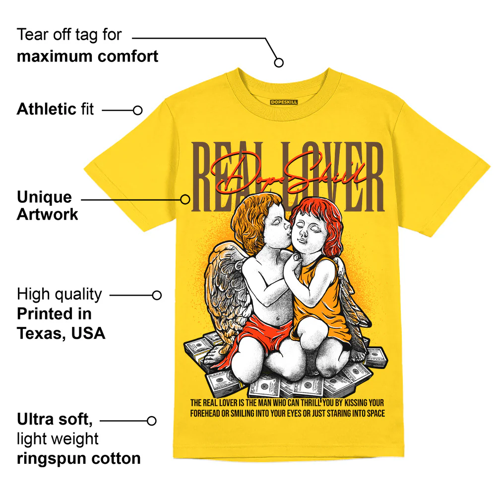 Yellow Ochre 6s DopeSkill Yellow T-shirt Real Lover Graphic - Image 2