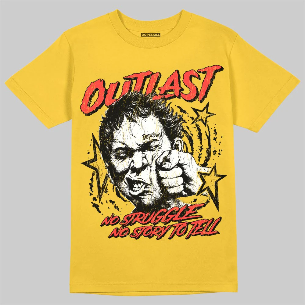 Yellow 'Outlast' DopeSkill Graphic T-Shirt - Image 3