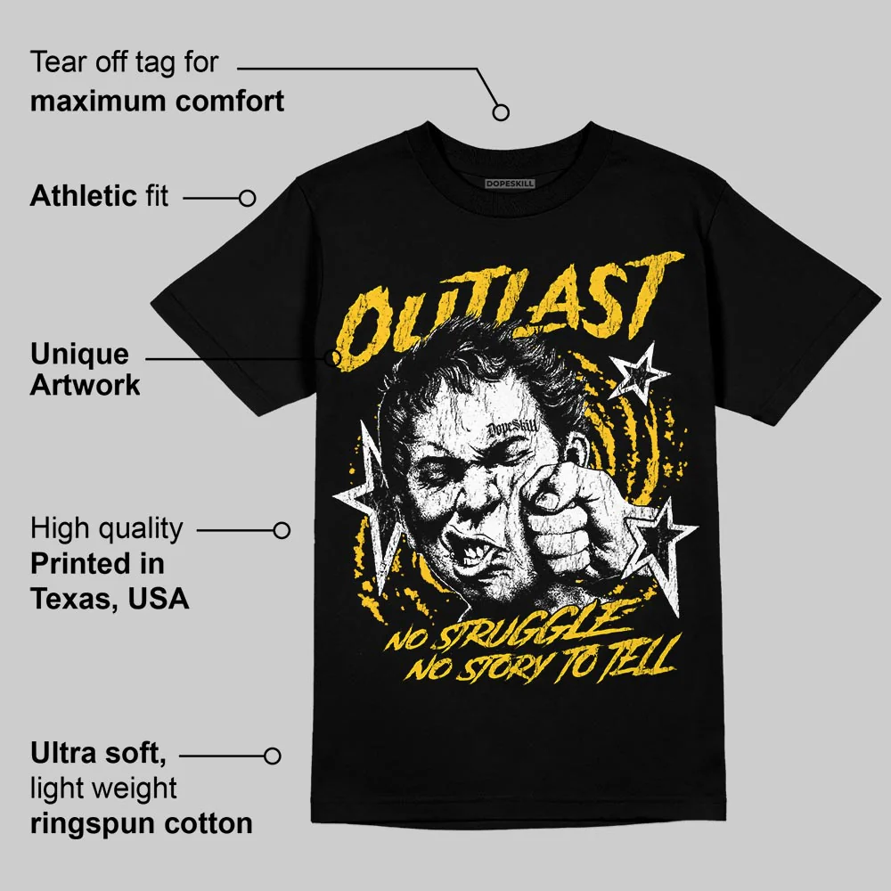Yellow 'Outlast' DopeSkill Graphic T-Shirt - Image 4