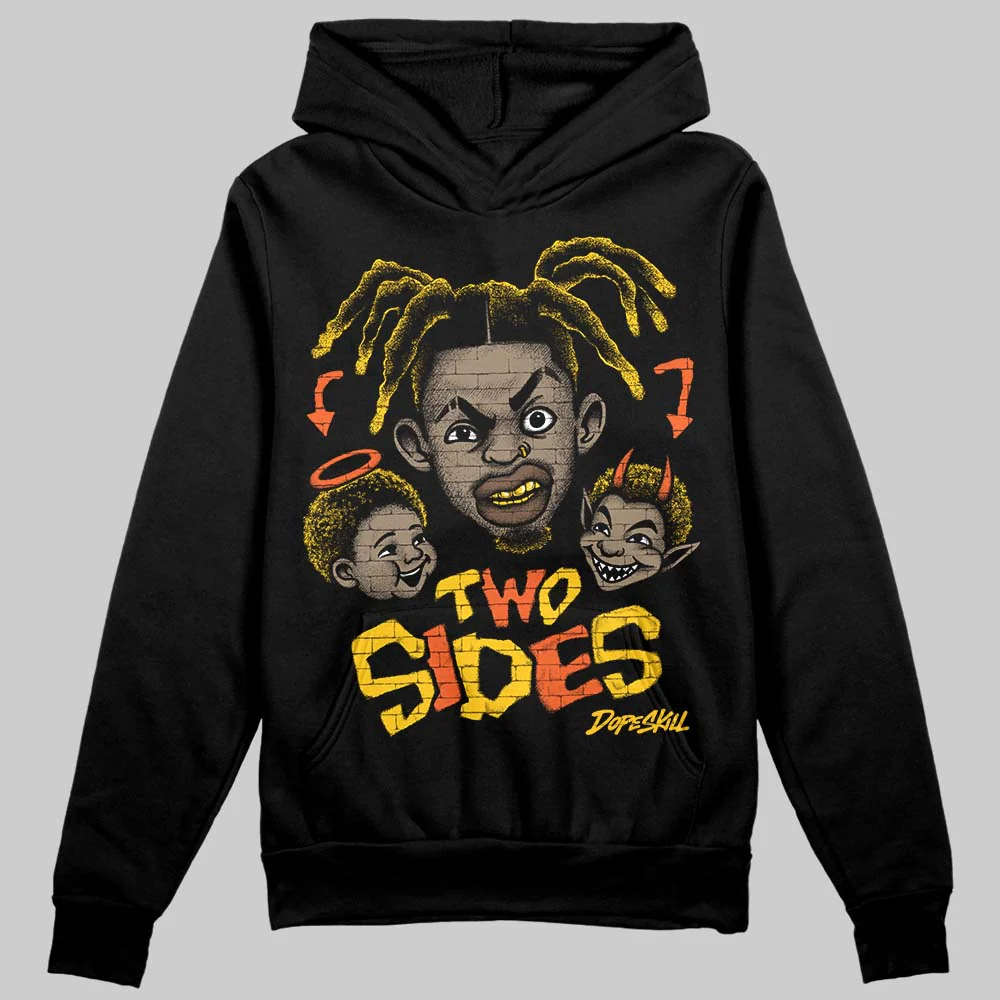 Yellow 'Two Sides' DopeSkill Graphic Hoodie
